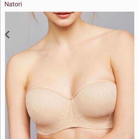 Natori Private Luxuries Strapless Bra Plus Size Nude Sz-40DD - Picture 1 of 8